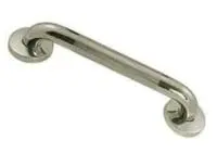 01-1112KL 1"X12" CHROME GRABBAR KNURLED, ADJUSTABLE FLANGE