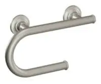 MOEN LR2352DBN DESIGNER GRAB BAR WITH PAPER HOLDER IN BRUSHED NICKEL