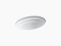 KOHLER 2824-0 SERIF 18"X13" OVAL UNDERMOUNT LAVATORY IN WHITE