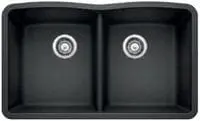 BLANCO 440184 DIAMOND EQUAL DOUBLE BOWL UNDERMOUNT ANTHRACITE