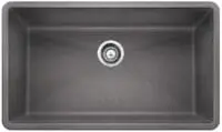 BLANCO 440148 PRECIS SUPER SINGLE UNDERMOUNT 32"X19" METALLIC GRAY