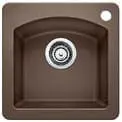 BLANCO 440202 DIAMOND BAR SINK DUAL MOUNT 15"X15" CAFE BROWN