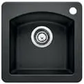 BLANCO 440204 DIAMOND BAR SINK DUAL MOUNT 15"X15" ANTHRACITE