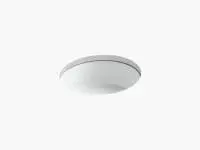 KOHLER 2883-0 VERTICYL 14" ROUND UNDERMOUNT LAVATORY IN WHITE