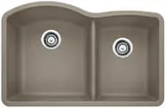BLANCO 441596 DIAMOND 1 3/4 BOWL UNDERMOUNT LOW DIVIDE TRUFFLE