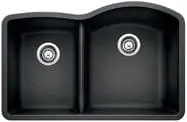 BLANCO 441598 DIAMOND 1 3/4 BOWL REVERSE U/M LOW DIVIDE ANTHRACITE