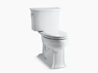 KOHLER 3551-0 ARCHER COMFORT HEIGHT 2 PC ELONGATED TOILET IN WHITE
