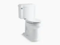 KOHLER 3837-0 DEVONSHIRE COMFORT HEIGHT 2 PC ELONGATED TOILET IN WHITE