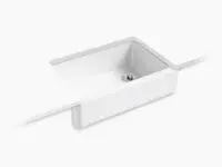 KOHLER 5827-0 WHITEHAVEN 33" SGL BOWL TALL APRON FRONT SINK IN WHITE