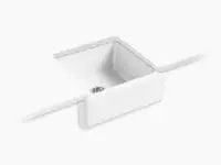 KOHLER 5665-0 WHITEHAVEN 24" SINGLE BOWL APRON FRONT SINK IN WHITE