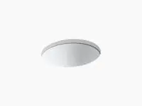 KOHLER 2205-0 CAXTON 17"X14" OVAL UNDERMOUNT LAVATORY WITH CENTER DRAIN IN WHITE