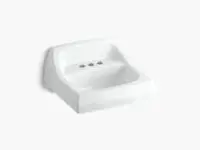 KOHLER 2005-0 KINGSTON 20"X18" WALL MOUNT LAVATORY IN WHITE