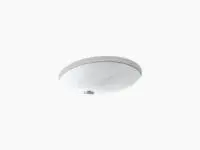 KOHLER 2210-0 CAXTON 17"X14" OVAL UNDERMOUNT LAVATORY IN WHITE
