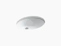 KOHLER 2211-0 CAXTON 19"X15" OVAL UNDERMOUNT LAVATORY IN WHITE