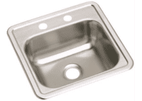 DAYTON D11515-2 15"X15" SINGLE BOWL DROP IN BAR SINK STAINLESS STEEL