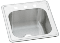 ELKAY ESE202010-3 20"X20" SINGLE BOWL DROP IN LAUNDRY SINK STAINLESS