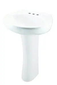 GERBER 22-504-09 MAXWELL 20" X 18"PETITE PEDESTAL 4" FCT HOLES BISCUIT