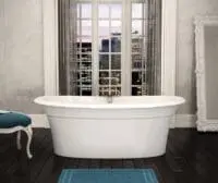 MAAX ELLA SLEEK 105744-000-001 66"X36" OVAL FREESTANDING TUB WHITE