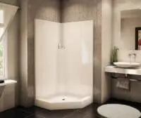 MAAX KD-NAS 141047-AFR-000-002 2-PC CORNER SHOWER WHITE