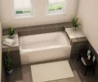 MAAX TO-3260 141351-AFRR-000-002 RIGHT DRAIN SOAKER TUB IN WHITE