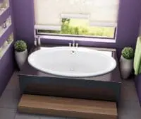 MAAX TYMPANI 100028-003-001-000 72"X42" OVAL WHIRLPOOL WHITE