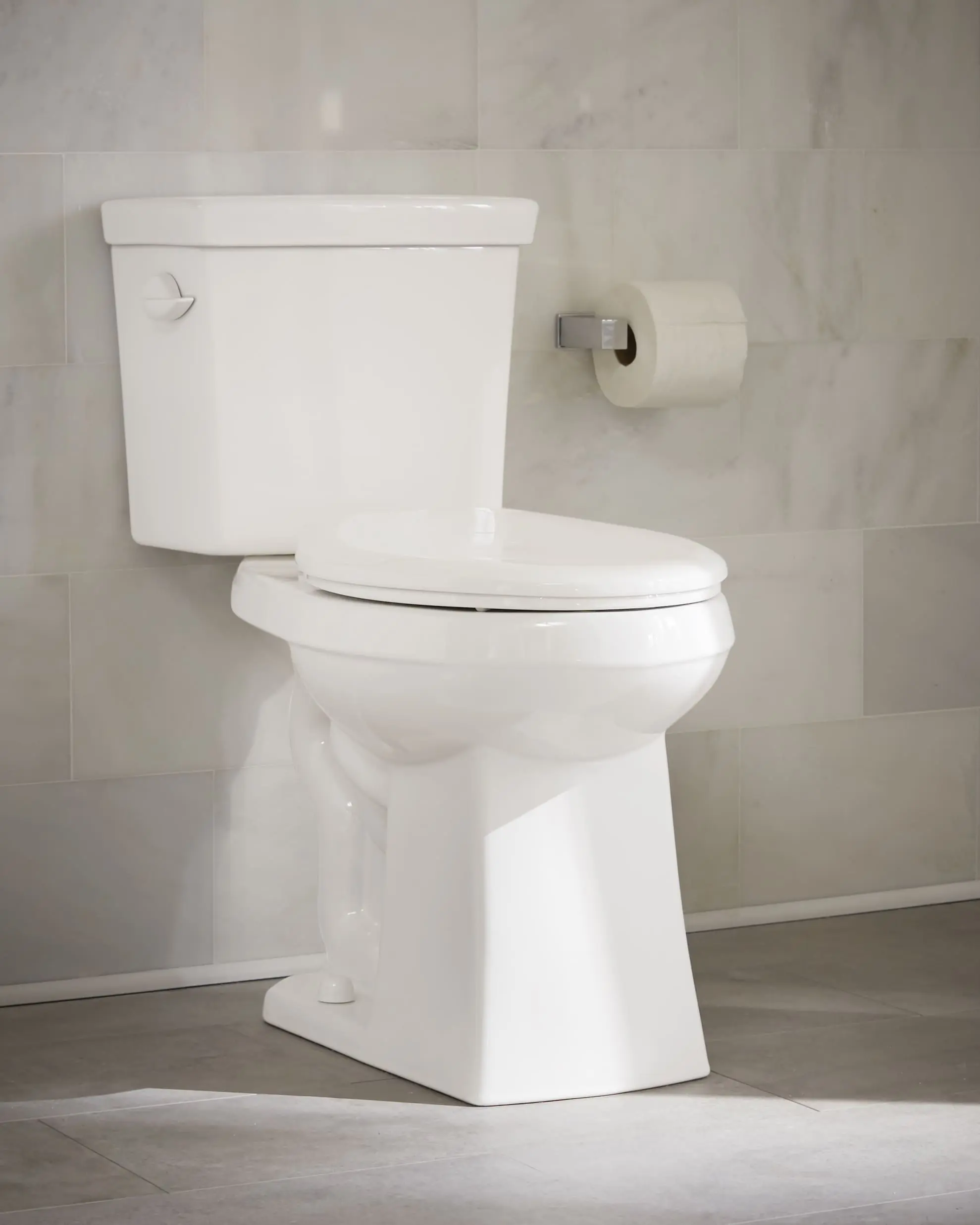 GERBER 20-023 BLAZE/BURR RIDGE ERGOHEIGHT 2 PC ELONGATED TOILET WHITE - Image 5
