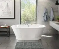 MAAX BRIOSO 6636 103903-000-002 66"X36" FREESTANDING SOAKER TUB WHITE