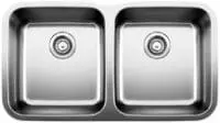 BLANCO STELLAR 441020 (514573) DOUBLE EQUAL BOWL UNDERMOUNT STAINLESS