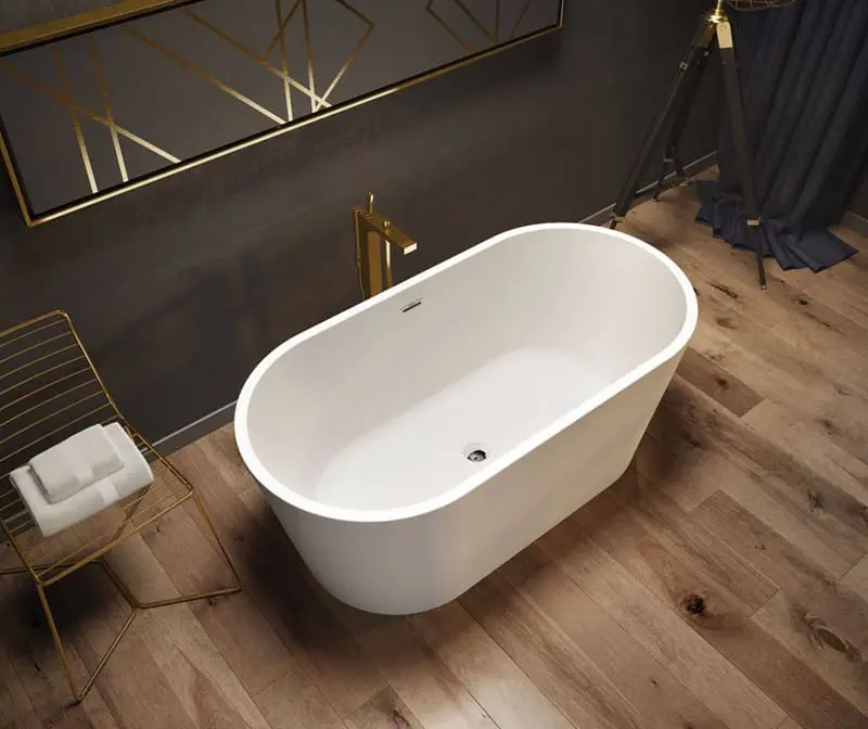 MAAX LOUIE 106384-000-001 58"X29" FREESTANDING SOAKER TUB WHITE - Image 2