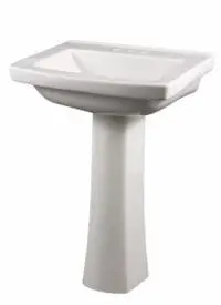 GERBER 22-515 BLAZE/BURR RIDGE PEDESTAL 4" FAUCET HOLES WHITE