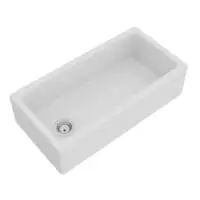 ROHL RC3618WH SHAWS ORIGINAL LANCASTER FIRECLAY APRON FRONT SINK WHITE