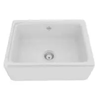 ROHL RC2418WH SHAWS ORIGINAL LANCASTER FIRECLAY APRON FRONT SINK WHITE