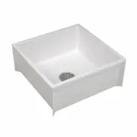 MUSTEE 63M MOP BASIN 24"X24"X10" WHITE
