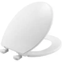 BEMIS 800EC-000 ROUND PLASTIC SEAT W/EASY CLEAN HINGE WHITE