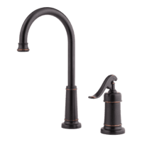 PFISTER GT72-YP2Y ASHFIELD 1-HANDLE BAR & PREP FAUCET TUSCAN BRONZE