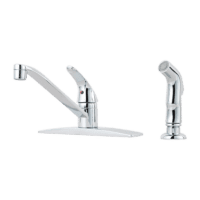 PFISTER G134-4444 1-HANDLE FAUCET WITH SIDESPRAY CHROME