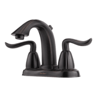 PFISTER GT48-ST0Y SANTIAGO 2-HANDLE 4" CENTERSET LAV FCT TUSCAN BRONZE