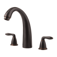 PFISTER RT6-5SRY SERRANO 2-HANDLE ROMAN TUB TRIM TUSCAN BRONZE