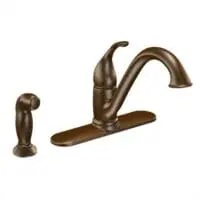 MOEN 7840ORB CAMERIST 1-HANDLE LOW ARC W/SIDE SPRAY OIL RUBBED BRONZE