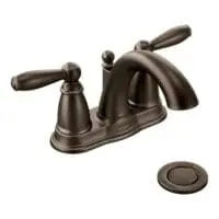 MOEN 6610ORB BRANTFORD HIGH ARC 4" CENTERSET LAV FCT OIL RUBBED BRONZE