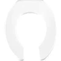 BEMIS 955CT COMMERCIAL ROUND PLASTIC OPEN FRONT LESS COVER WHITE