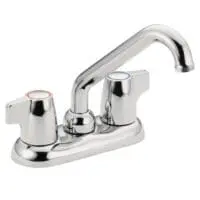 MOEN 74998 CHATEAU 2-HANDLE LOW ARC LAUNDRY FAUCET CHROME