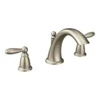 MOEN T4943BN BRANTFORD 2-HANDLE LOW ARC ROMAN TUB FCT BRUSHED NICKEL