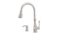 PFISTER GT529-WH1S WHEATON 1 HANDLE PULLDOWN KIT FCT W/SOAP STAINLESS