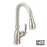 MOEN 7185SRS BRANTFORD 1-HDL HIGH ARC PULLDOWN KIT FCT SPOT RESIST SS