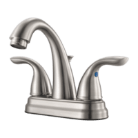 PFISTER G148-700K 2-HANDLE 4" CENTERSET FAUCET BRUSHED NICKEL
