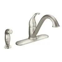 MOEN 7840SRS CAMERIST 1-HANDLE LOW ARC W/SIDE SPRAY SPOT RESIST SS