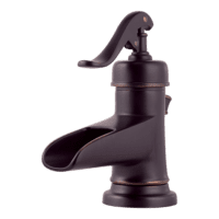 PFISTER LG42-YP0Y ASHFIELD 1-HANDLE CHANNEL SPOUT LAV FCT TUSCAN BRZ