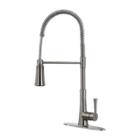 PFISTER LG529-MCS ZURI SINGLE HANDLE PULLDOWN KITCHEN FAUCET STAINLESS