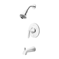 PFISTER LG89-8WRC WELLER 1-HANDLE TUB & SHOWER TRIM CHROME